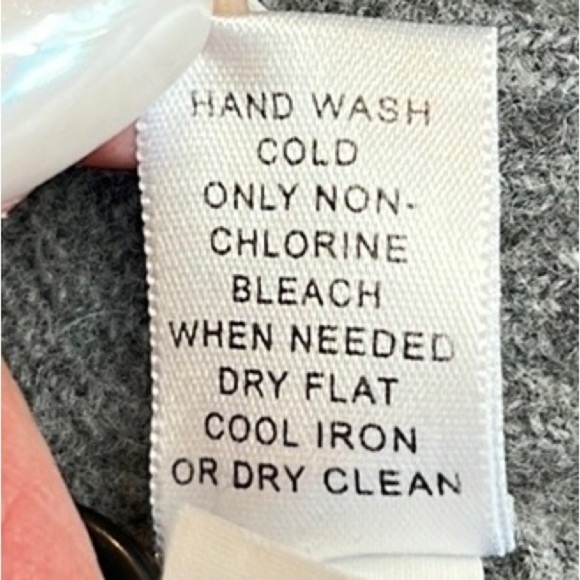 Banana Republic Mens Wool Blend Sweater Size Large Grey Italian Yarn Minimalist - Picture 7 of 8